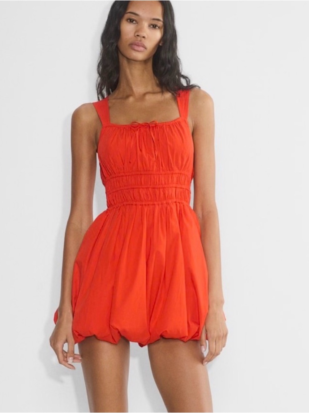 Aritzia poplin Bubble Mini Dress